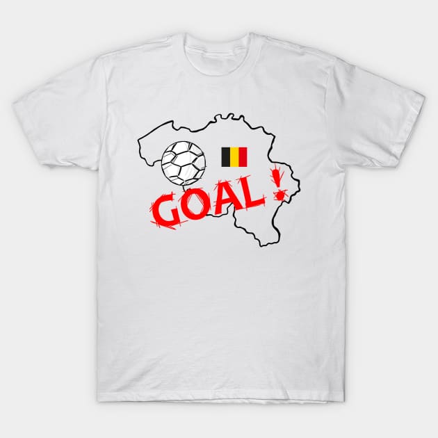 Football championship Belgium T-Shirt by Aurealis